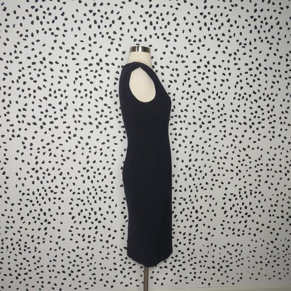 Rebecca Taylor Navy Blue Classic Sleeveless Suit Sheath Dress - Picture 8 of 11